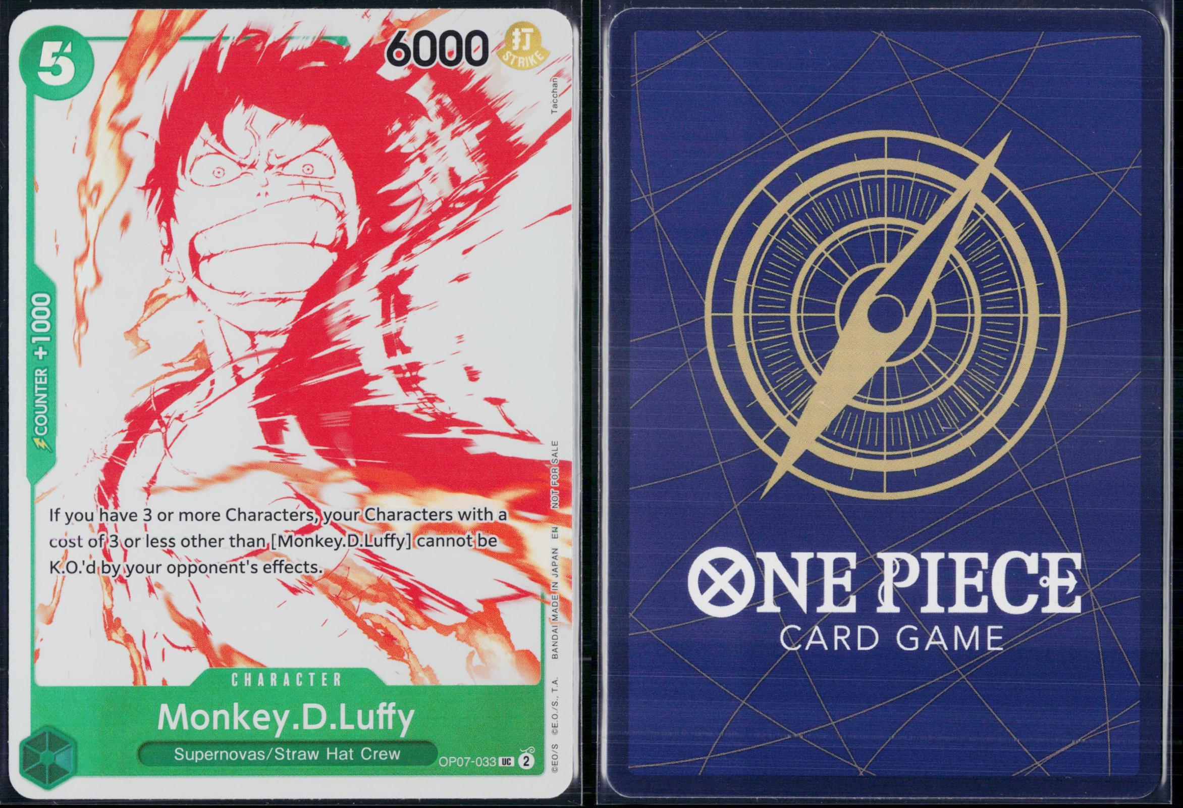 MONKEY.D.LUFFY (3RD ANNIVERSARY TREASURE CAMPAIGN PACK) OP07-033 ONE PIECE NM