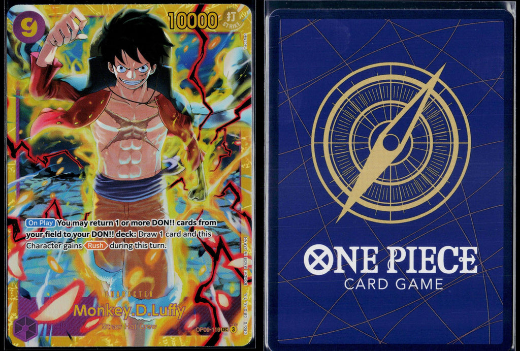 MONKEY.D.LUFFY (119) OP09-119 ONE PIECE EMPERORS IN THE NEW WORLD SEC NM