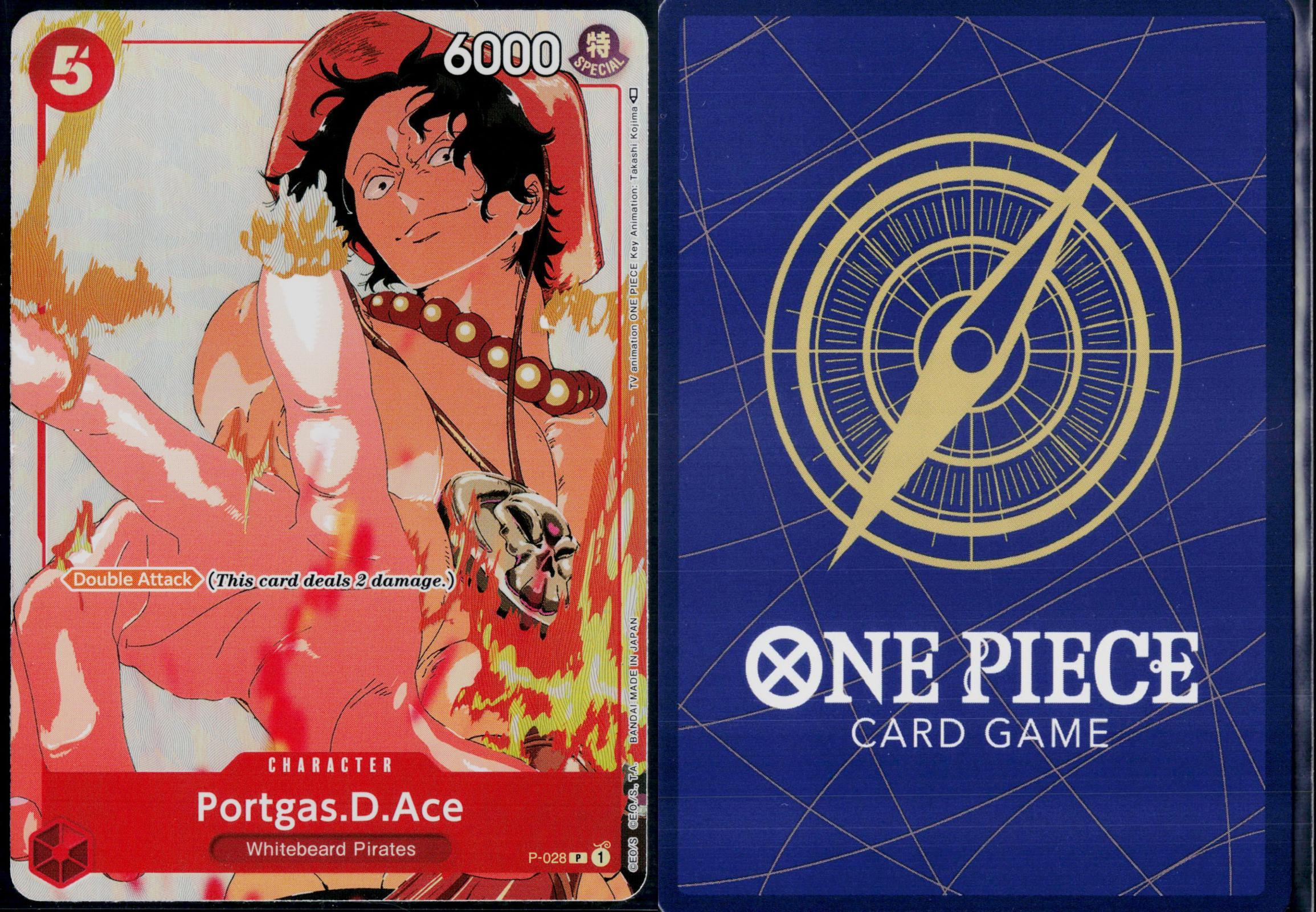 PORTGAS.D.ACE (GIFT COLLECTION 2023) P-028 ONE PIECE PROMOTION CARDS NM