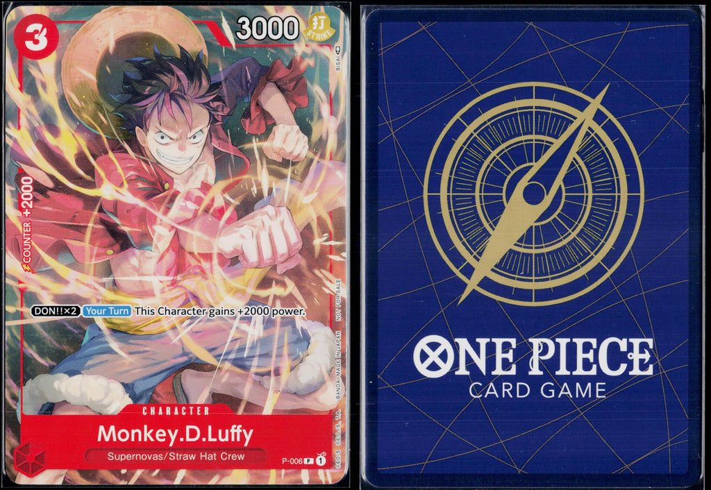 MONKEY.D.LUFFY - P-006 (TOURNAMENT PACK VOL. 1) P-006 ONE PIECE NM