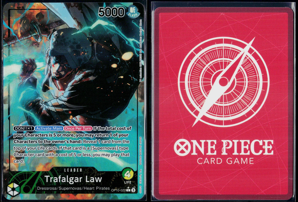 TRAFALGAR LAW (022) (PARALLEL) OP10-022 ONE PIECE ROYAL BLOOD L NM