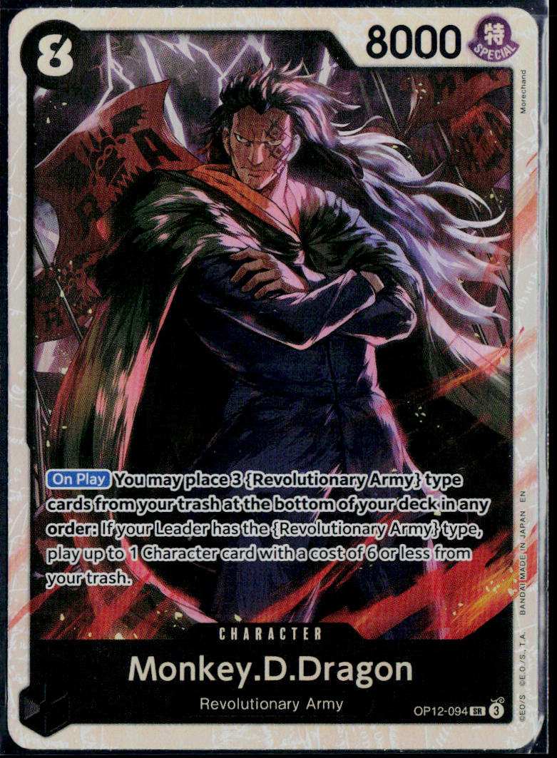 MONKEY.D.DRAGON OP12-094 ONE PIECE LEGACY OF THE MASTER SR NM