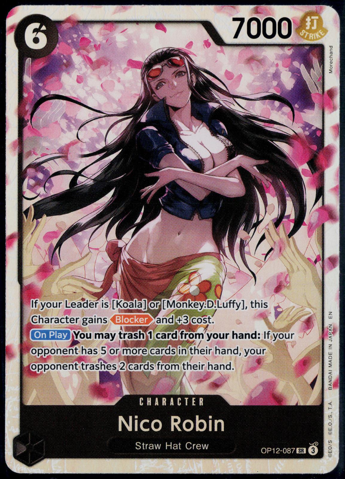 NICO ROBIN OP12-087 ONE PIECE LEGACY OF THE MASTER SR NM