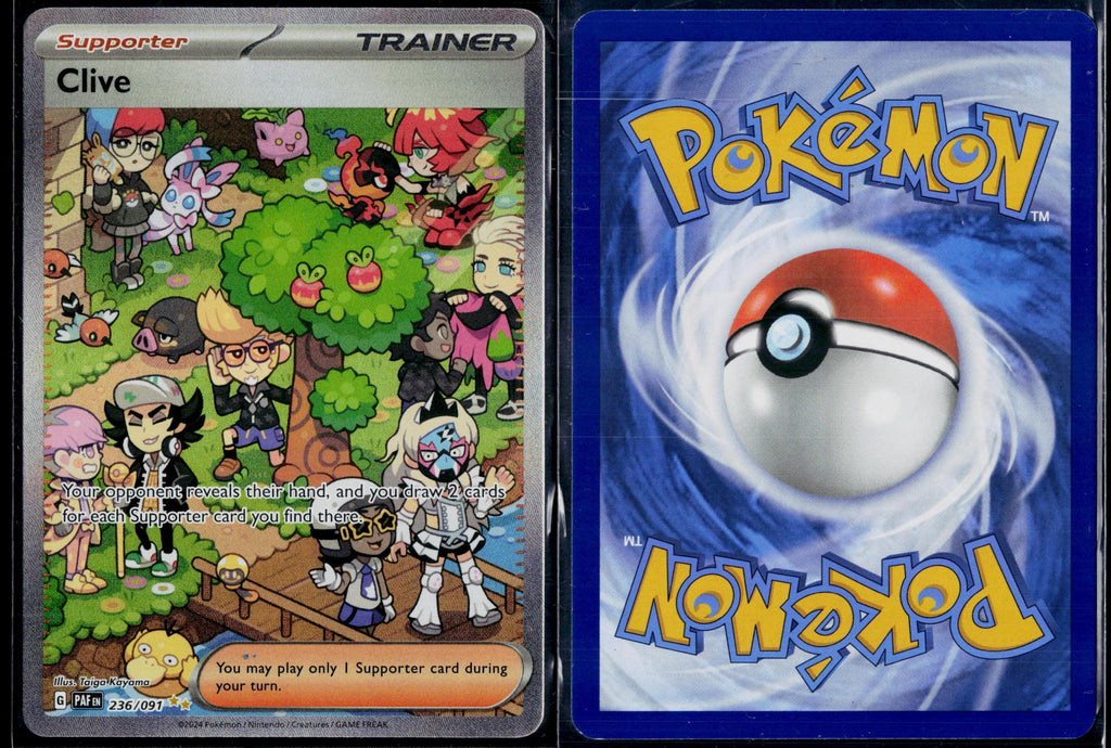 CLIVE 236/091 POKEMON PALDEAN FATES SPECIAL ILLUSTRATION RARE NM