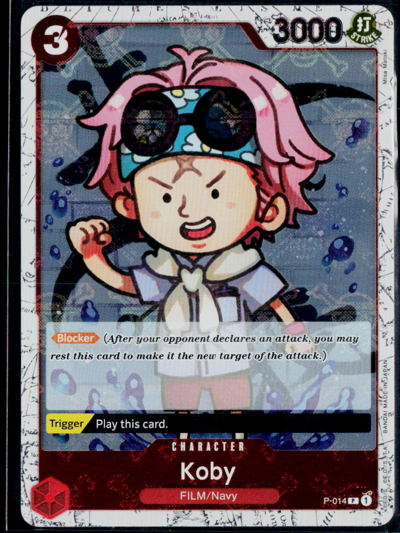 KOBY (JOLLY ROGER FOIL) P-014 ONE PIECE PREMIUM BOOSTER -THE BEST- P NM