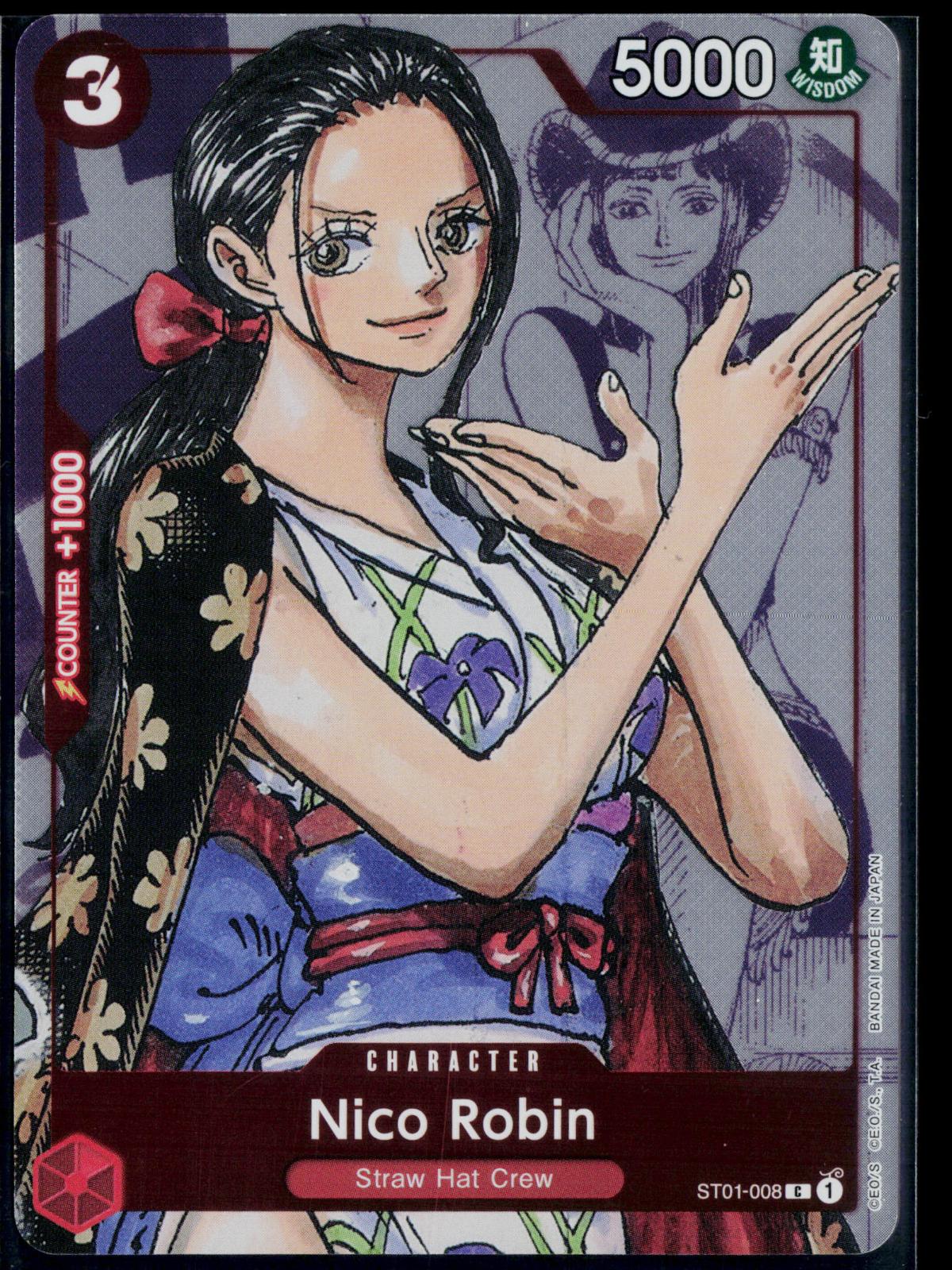 NICO ROBIN (ALTERNATE ART) ST01-008 ONE PIECE ONE PIECE PROMOTION CARDS P NM