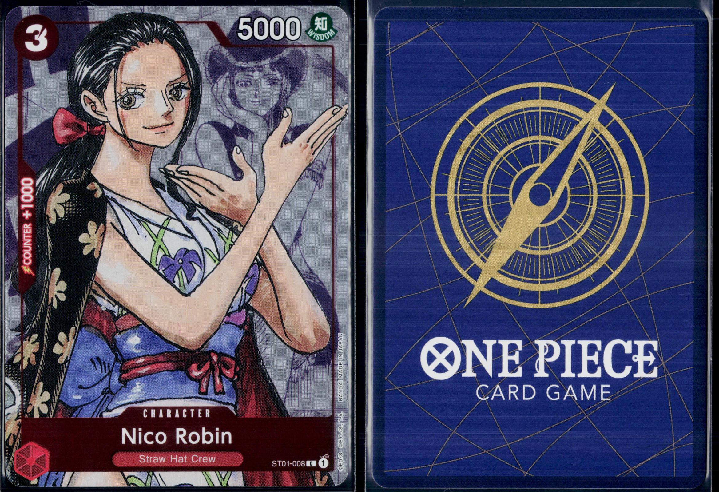 NICO ROBIN (ALTERNATE ART) ST01-008 ONE PIECE ONE PIECE PROMOTION CARDS P NM