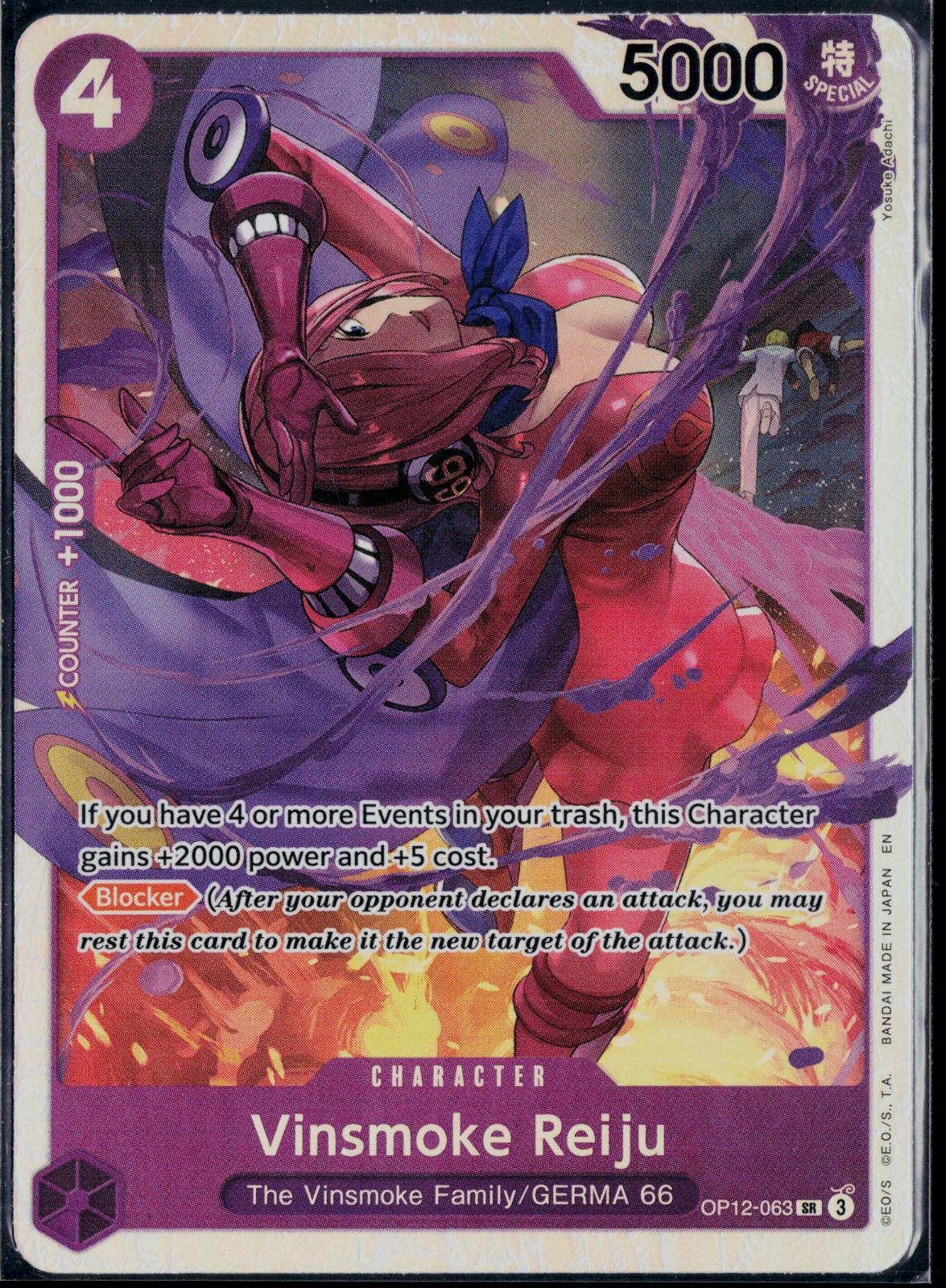 VINSMOKE REIJU OP12-063 ONE PIECE LEGACY OF THE MASTER SR NM