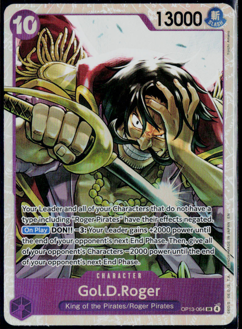 GOL.D.ROGER (064) OP13-064 ONE PIECE CARRYING ON HIS WILL SR NM