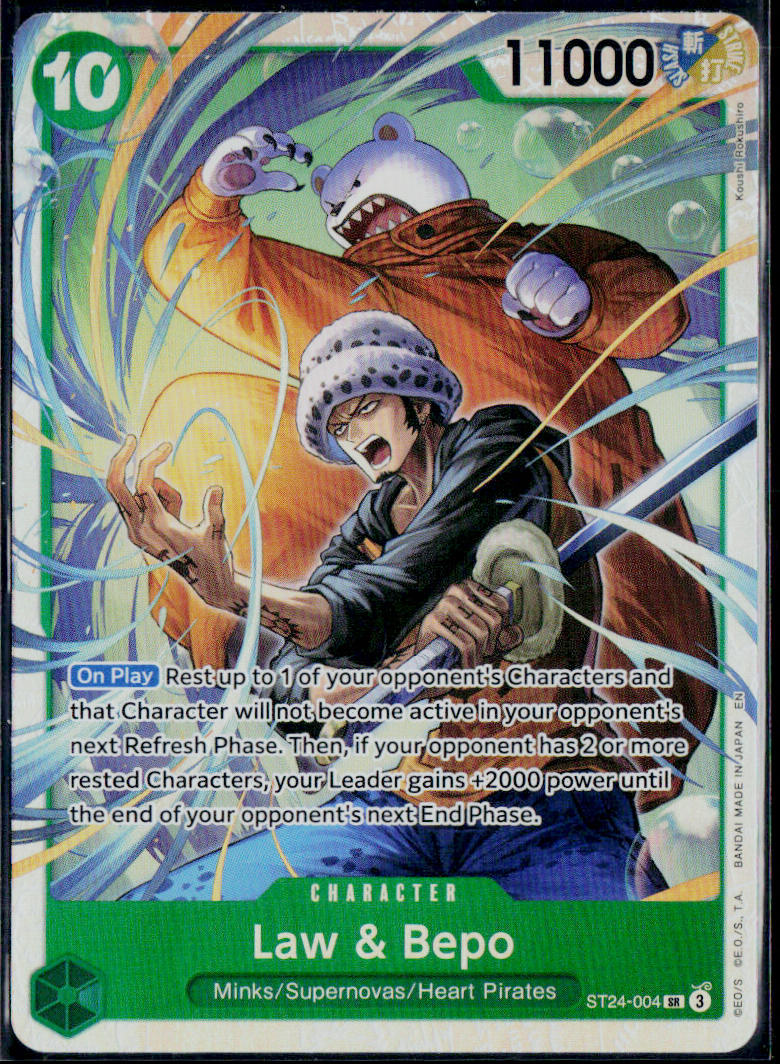 LAW & BEPO ST24-004 ONE PIECE STARTER DECK 24: GREEN JEWELRY BONNEY SR NM