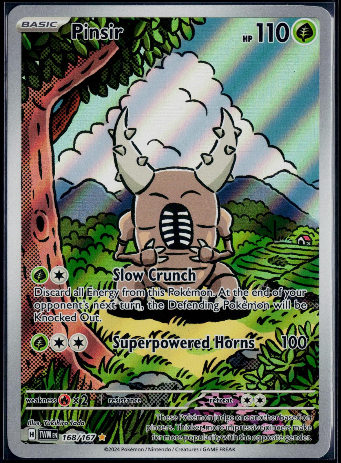PINSIR 168/167 POKEMON TWILIGHT MASQUERADE ILLUSTRATION RARE NM