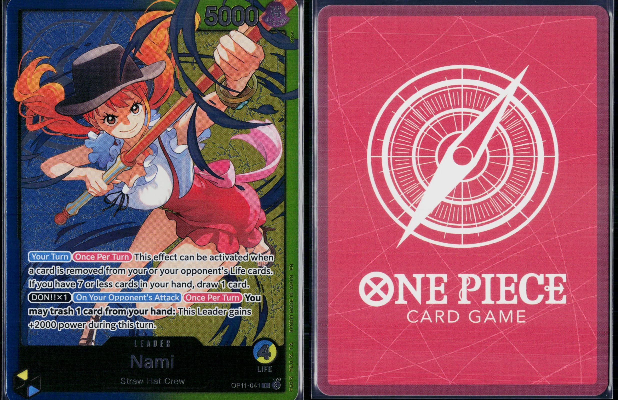 NAMI OP11-041 NAMI DECK ONE PIECE A FIST OF DIVINE SPEED L NM
