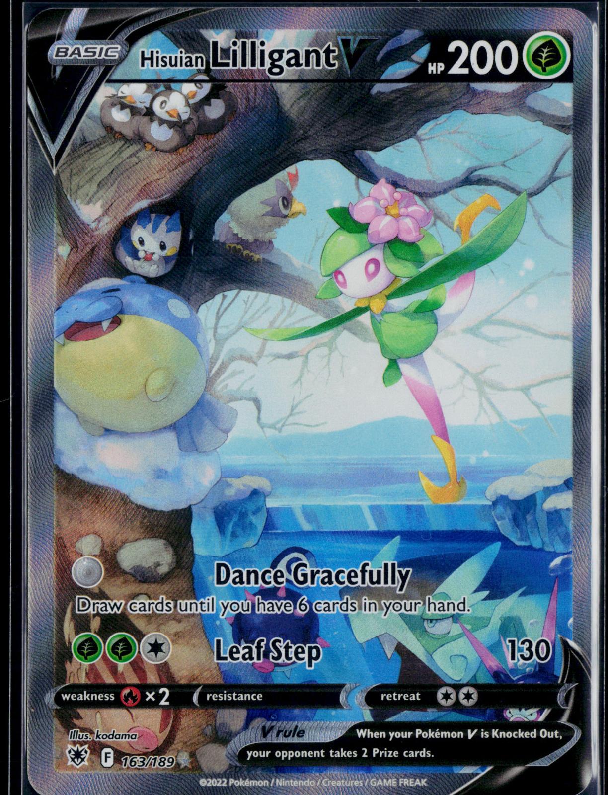 HISUIAN LILLIGANT V 163/189 POKEMON ASTRAL RADIANCE ULTRA RARE NM