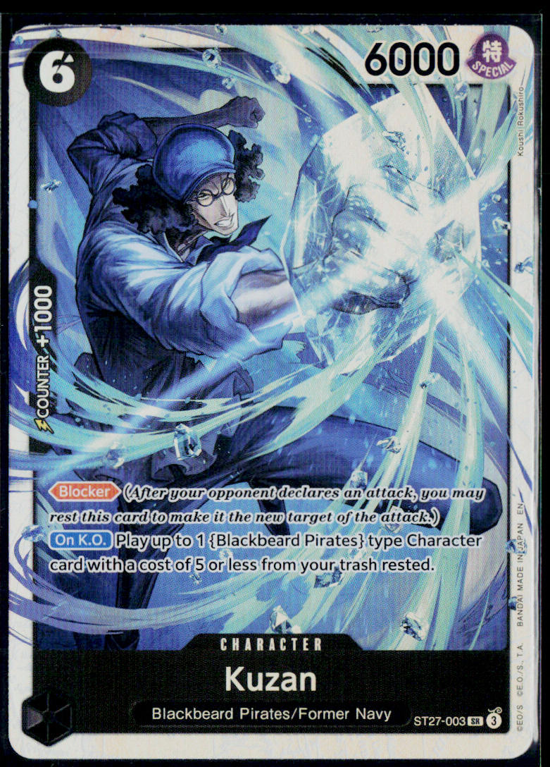 KUZAN ST27-003 ONE PIECE STARTER DECK 27: BLACK MARSHALL.D.TEACH SR NM