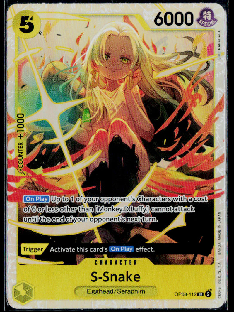 S-SNAKE OP08-112 ONE PIECE TWO LEGENDS SR NM