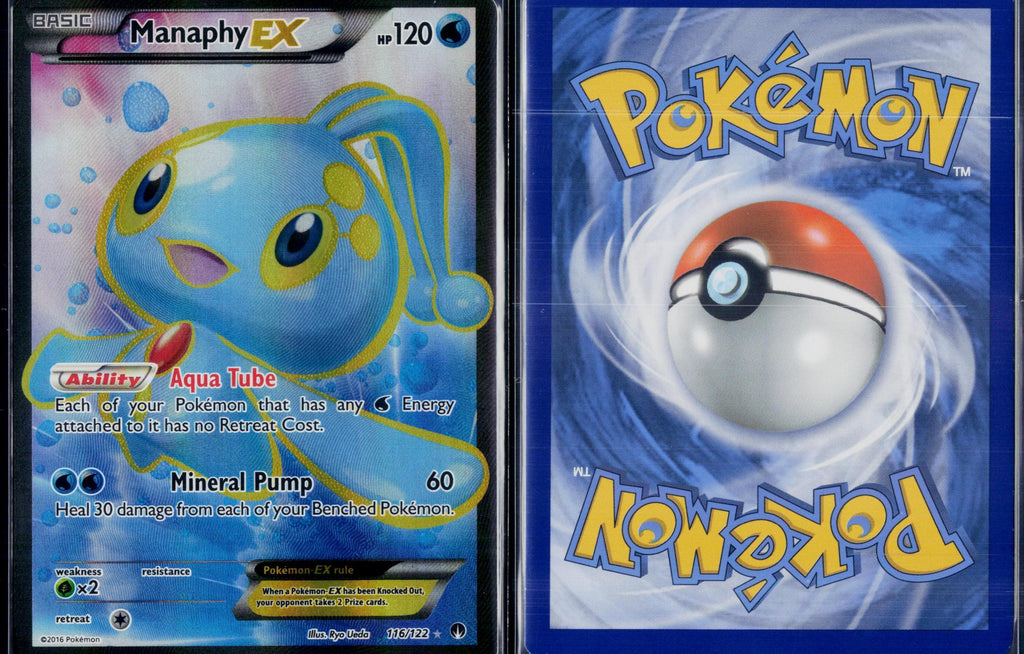 MANAPHY EX 116/122 POKEMON BREAKPOINT ULTRA RARE NM