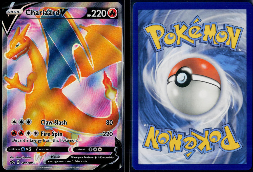 CHARIZARD V SWSH050 POKEMON SWORD & SHIELD PROMO HOLO P NM
