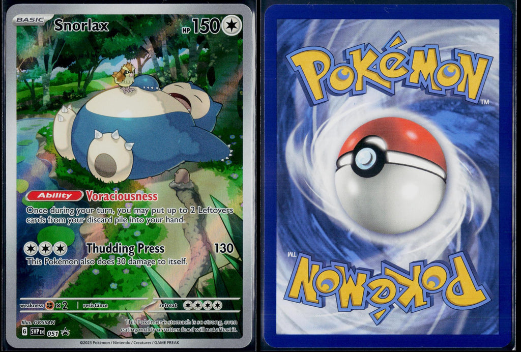 SNORLAX 051 POKEMON SCARLET & VIOLET PROMO HOLO P NM