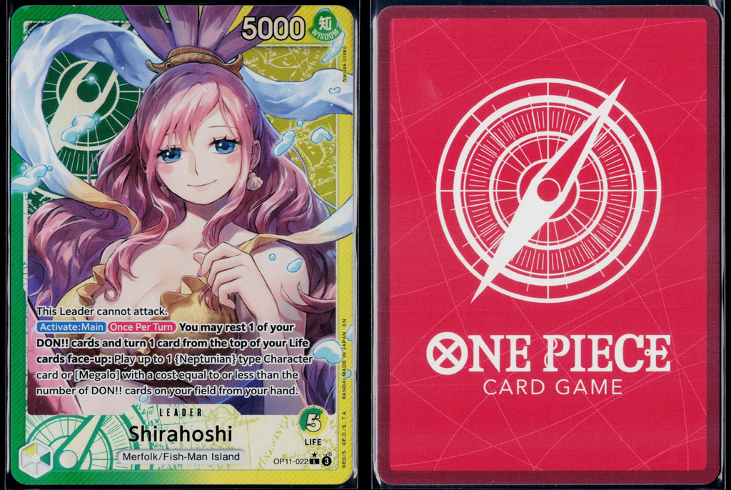 SHIRAHOSHI (022) (ALTERNATE ART) OP11-022 ONE PIECE A FIST OF DIVINE SPEED L NM