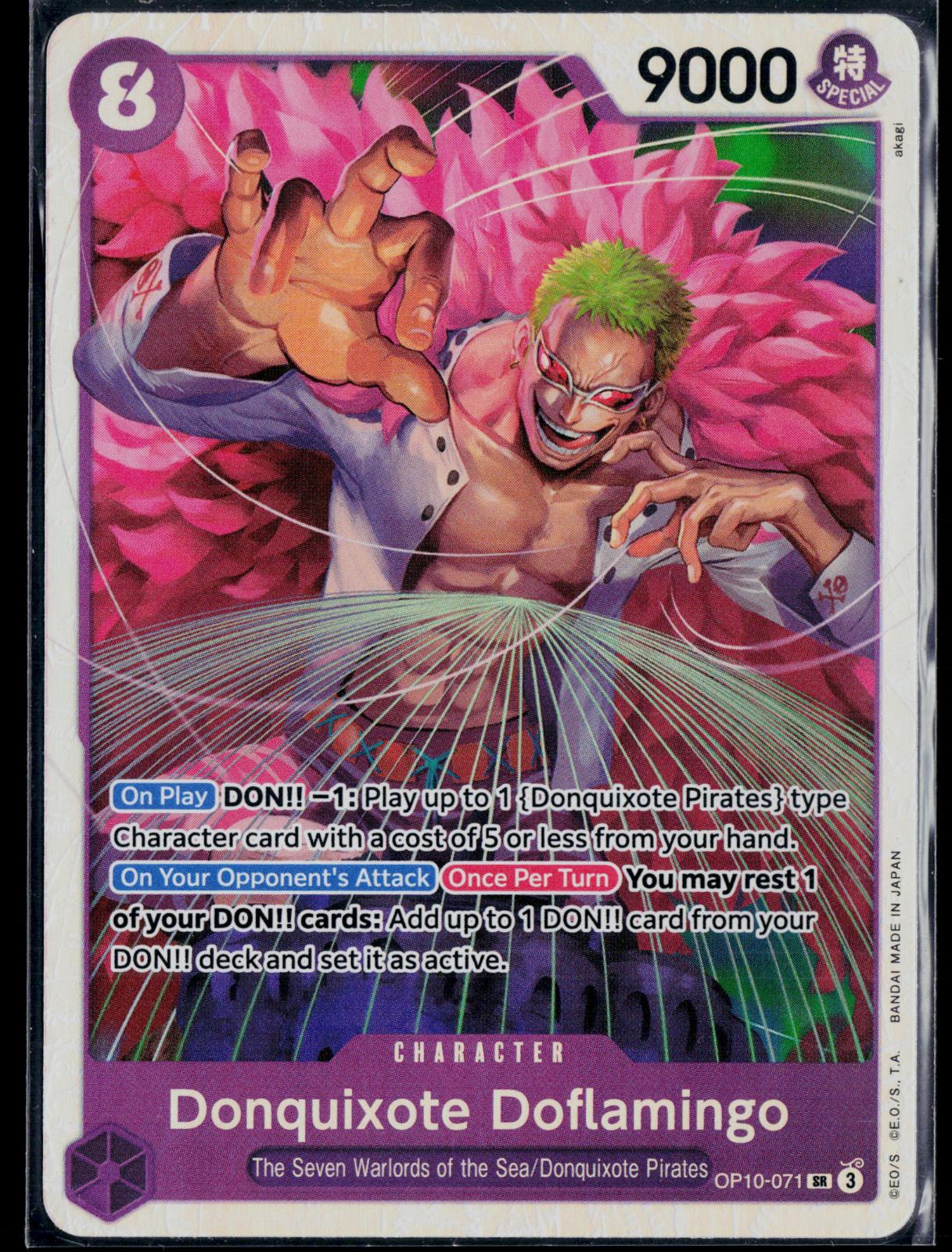 DONQUIXOTE DOFLAMINGO OP10-071 ONE PIECE ROYAL BLOOD SR NM