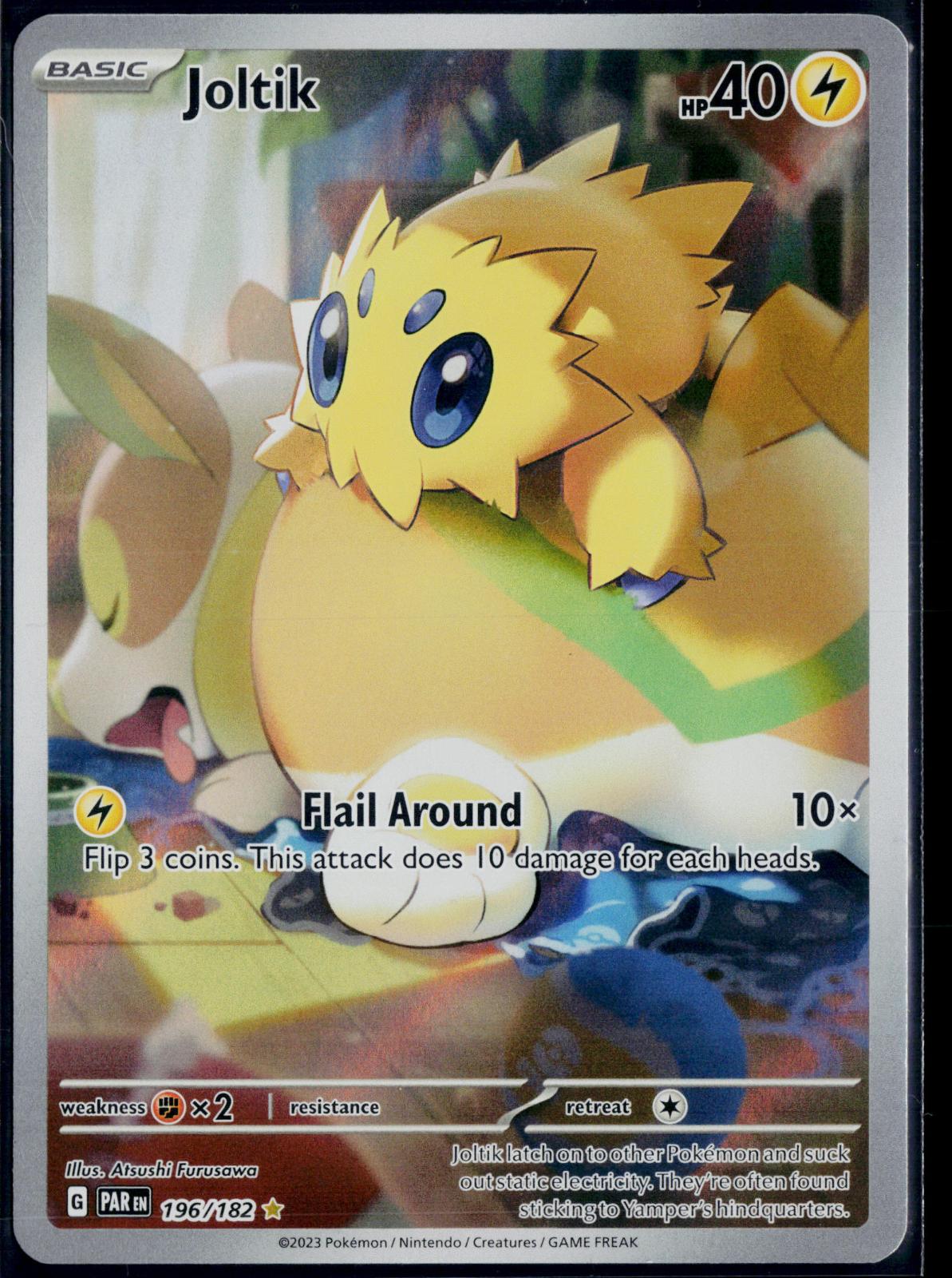 JOLTIK 196/182 POKEMON PARADOX RIFT ILLUSTRATION RARE NM