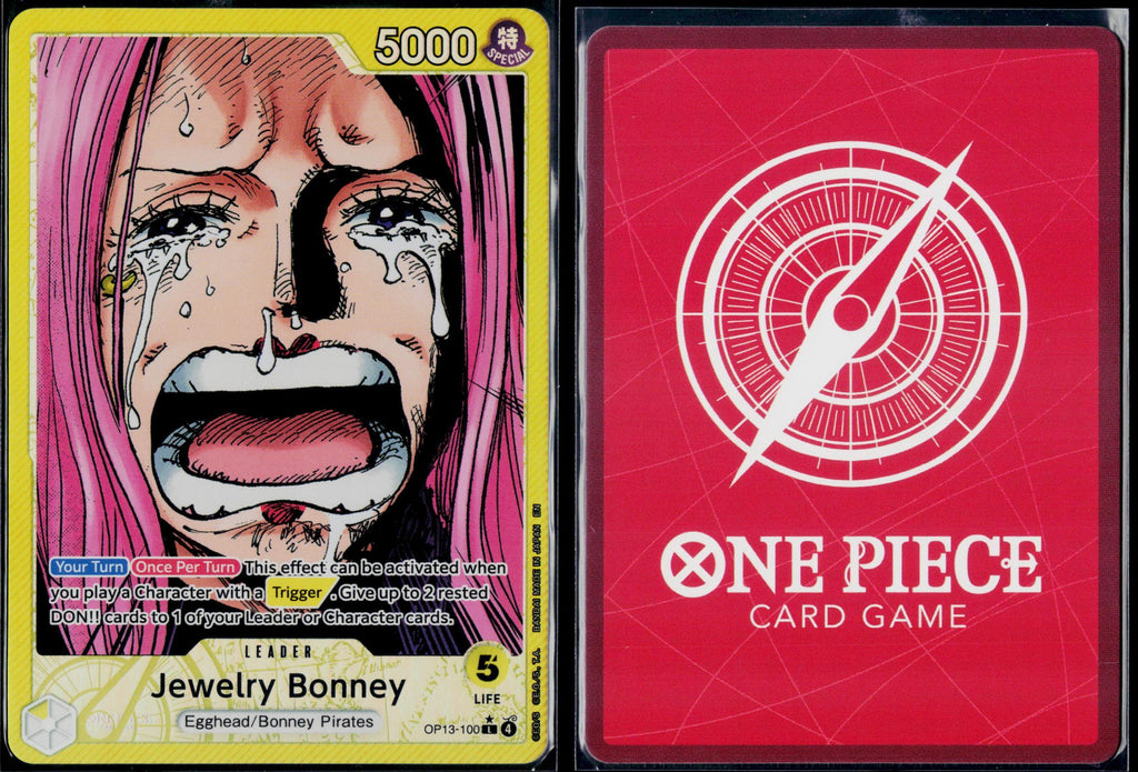 JEWELRY BONNEY (100) (ALTERNATE ART) OP13-100 ONE PIECE CARRYING ON HIS WILL NM