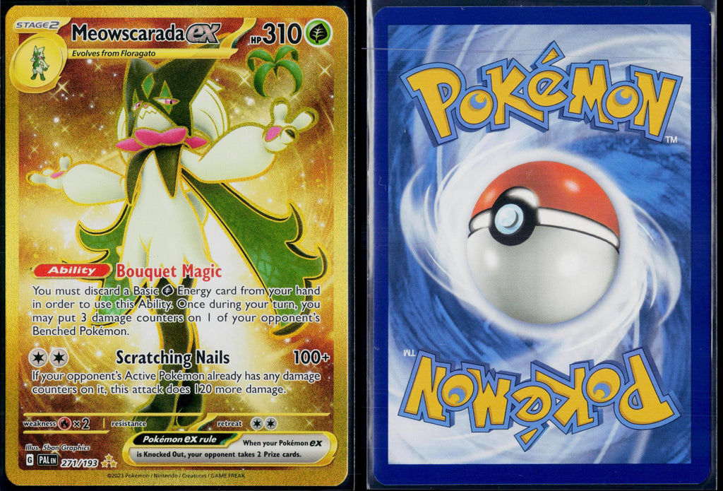 MEOWSCARADA EX 271/193 POKEMON PALDEA EVOLVED HYPER RARE NM