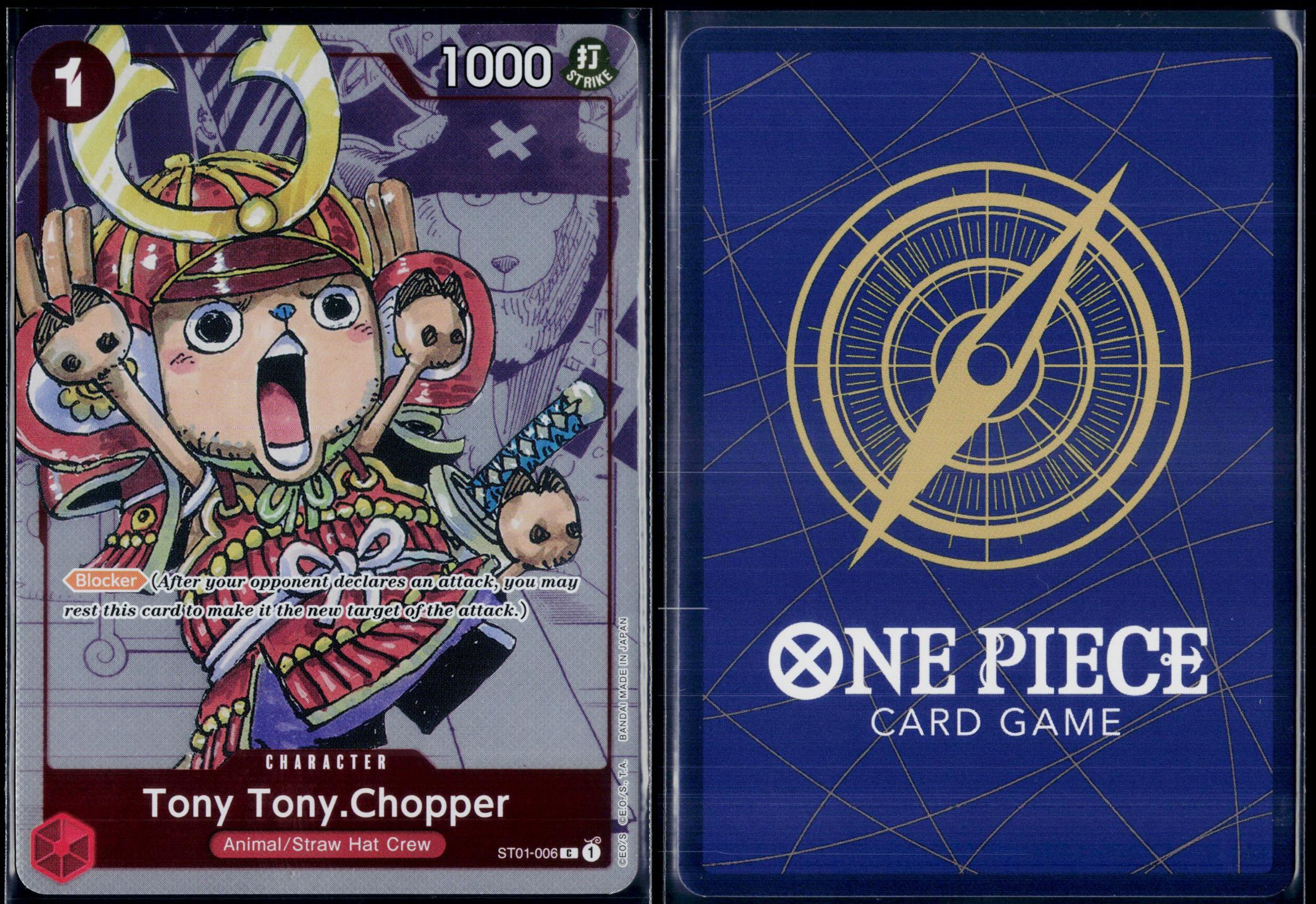 TONY TONY.CHOPPER (ALTERNATE ART) ST01-006 ONE PIECE NM