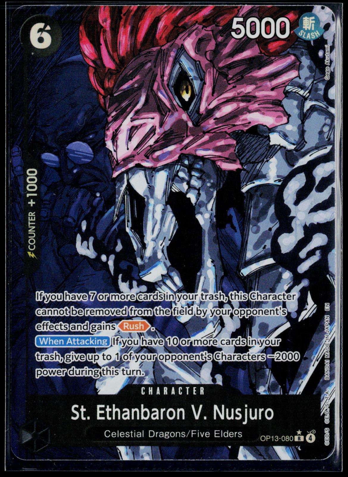 ST. ETHANBARON V. NUSJURO (ALTERNATE ART) OP13-080 ONE PIECE NM
