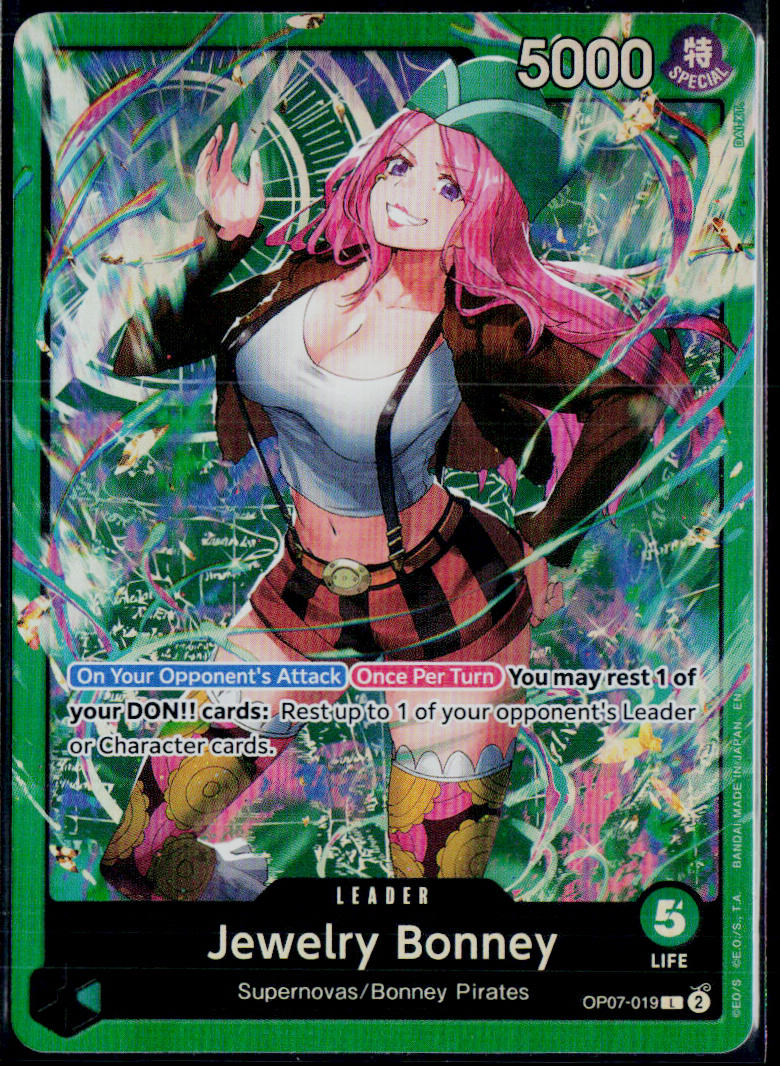 JEWELRY BONNEY OP07-019 ONE PIECE STARTER DECK 24: GREEN JEWELRY BONNEY L NM