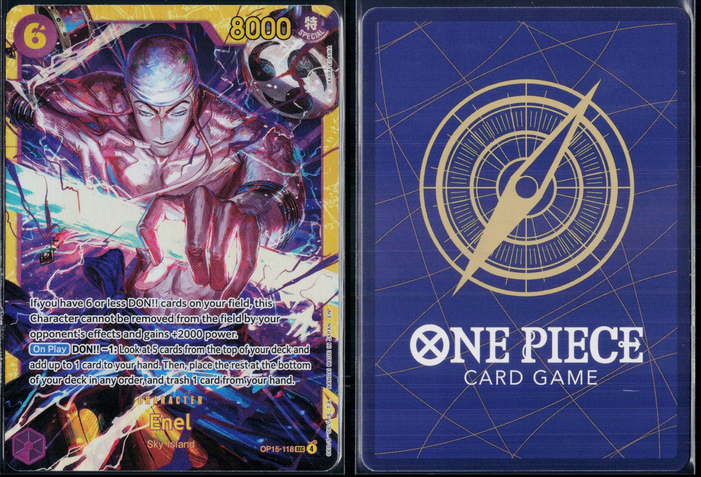 ENEL OP15-118 ONE PIECE ADVENTURE ON KAMI'S ISLAND SEC NM