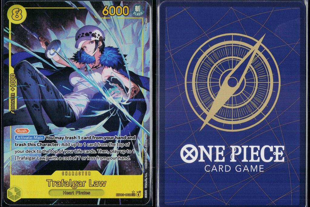 TRAFALGAR LAW (ALTERNATE ART) EB03-062 ONE PIECE EXTRA BOOSTER NM
