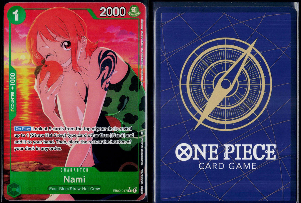 NAMI (ALTERNATE ART) EB02-017 ONE PIECE EXTRA BOOSTER: ANIME 25TH COLLECTION NM