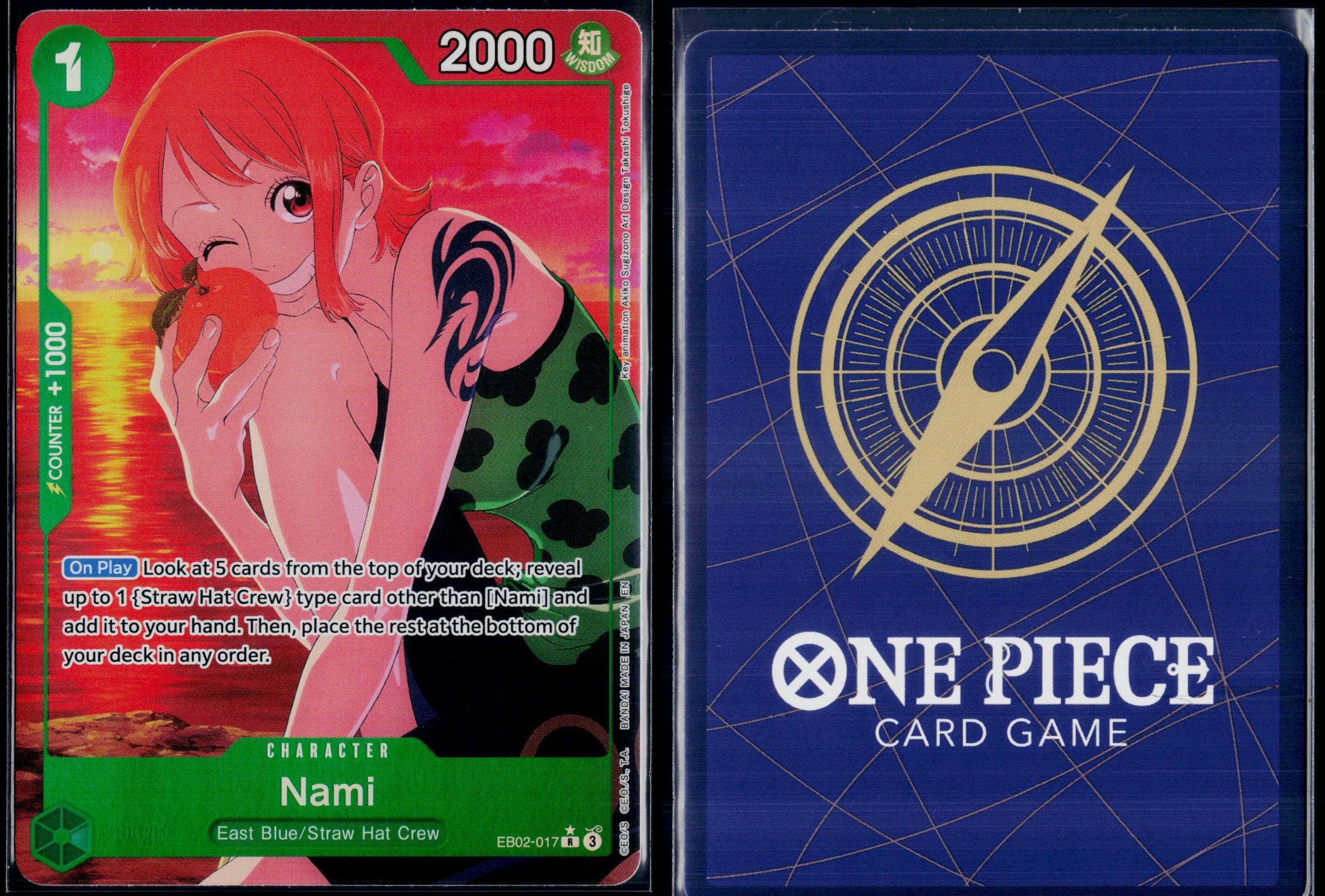 NAMI (ALTERNATE ART) EB02-017 ONE PIECE EXTRA BOOSTER: ANIME 25TH COLLECTION NM