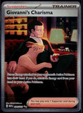 GIOVANNI'S CHARISMA 204/165 POKEMON 151 SPECIAL ILLUSTRATION RARE NM