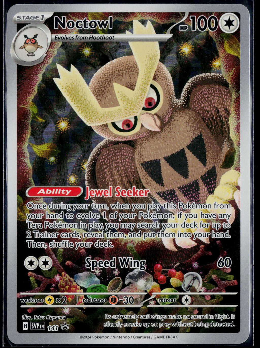 NOCTOWL 141 POKEMON SCARLET & VIOLET PROMO HOLO P NM