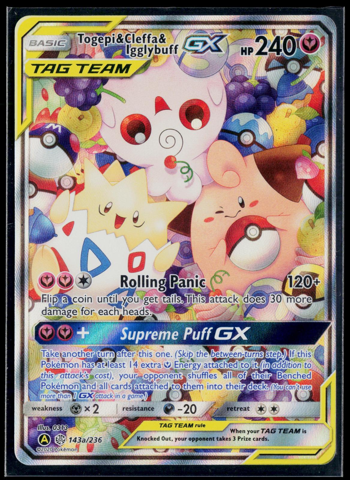 TOGEPI & CLEFFA & IGGLYBUFF GX 143A/236 POKEMON ALTERNATE ART PROMOS HOLO P NM