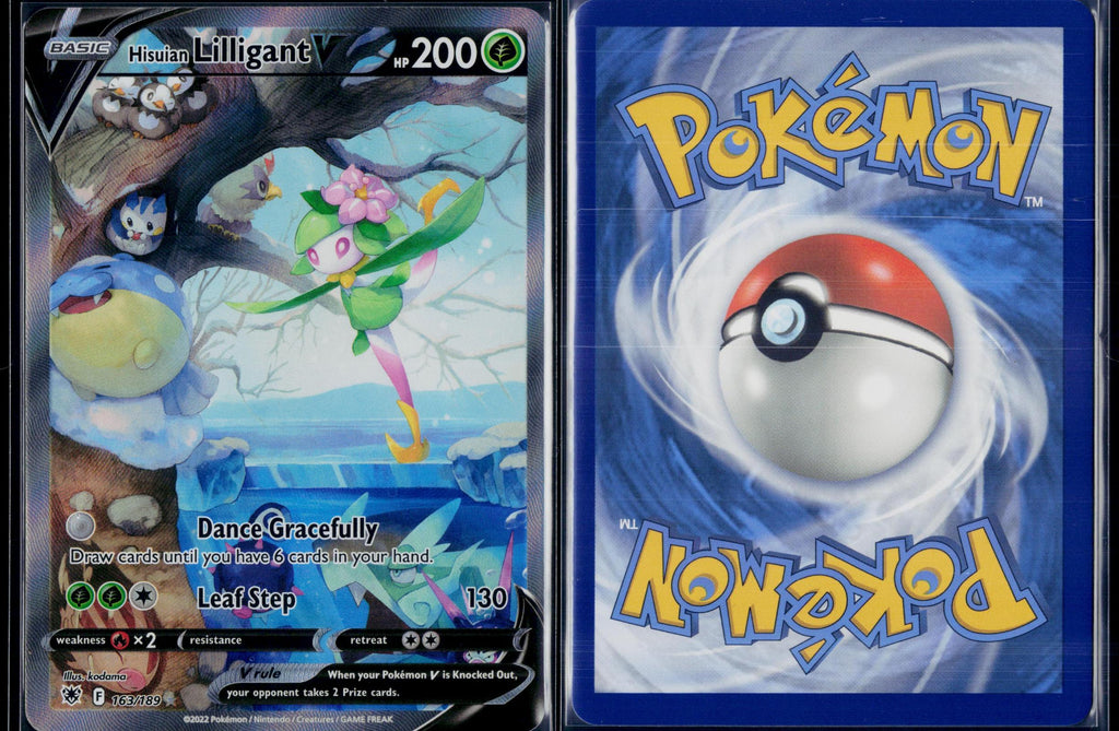 HISUIAN LILLIGANT V 163/189 POKEMON ASTRAL RADIANCE ULTRA RARE NM