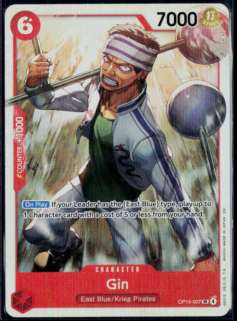 GIN OP15-007 ONE PIECE ADVENTURE ON KAMI'S ISLAND SR NM