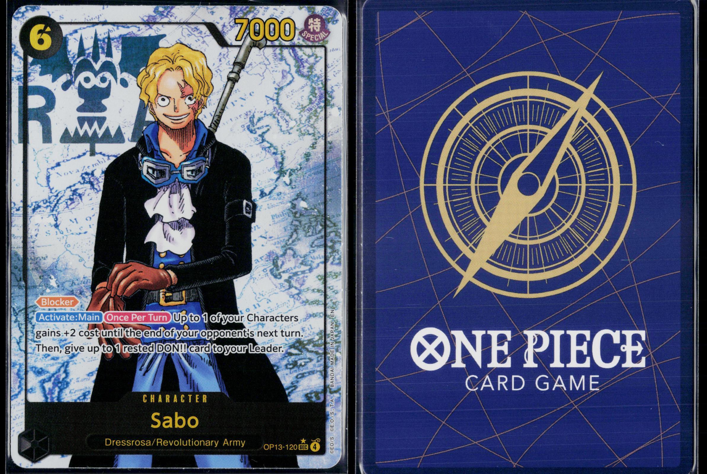 SABO (120) (PARALLEL) OP13-120 ONE PIECE CARRYING ON HIS WILL SEC NM