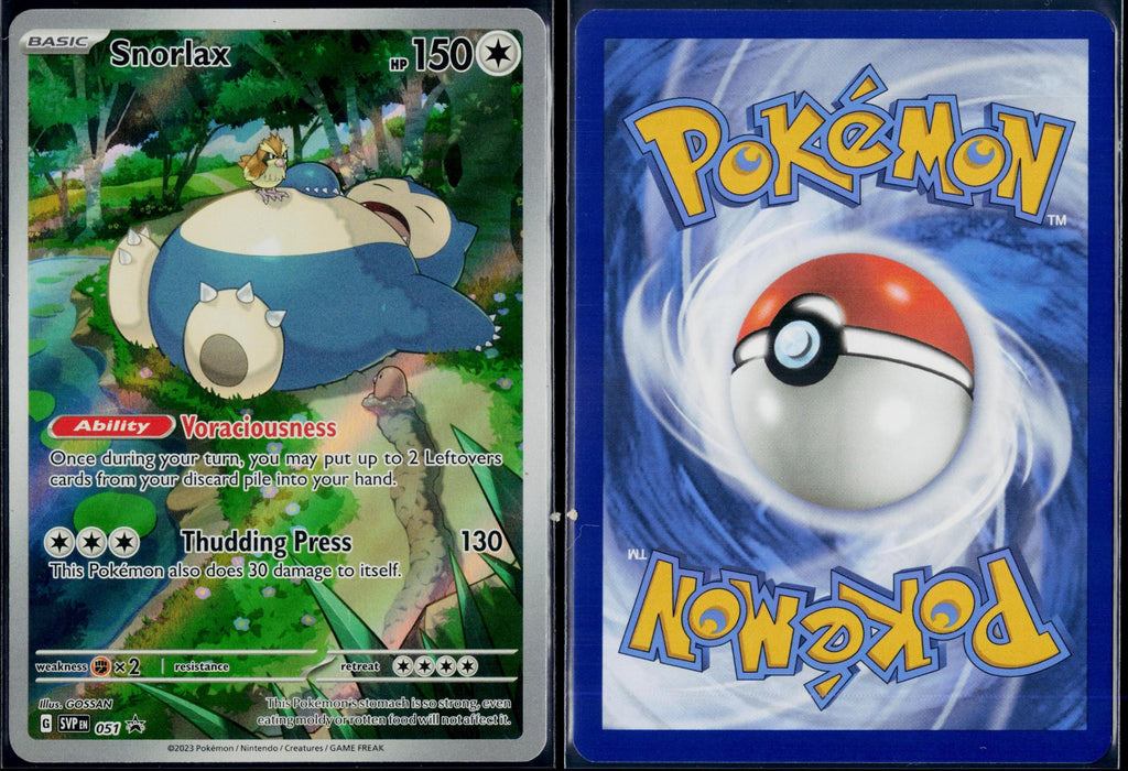 SNORLAX 051 POKEMON SCARLET & VIOLET PROMO HOLO P NM