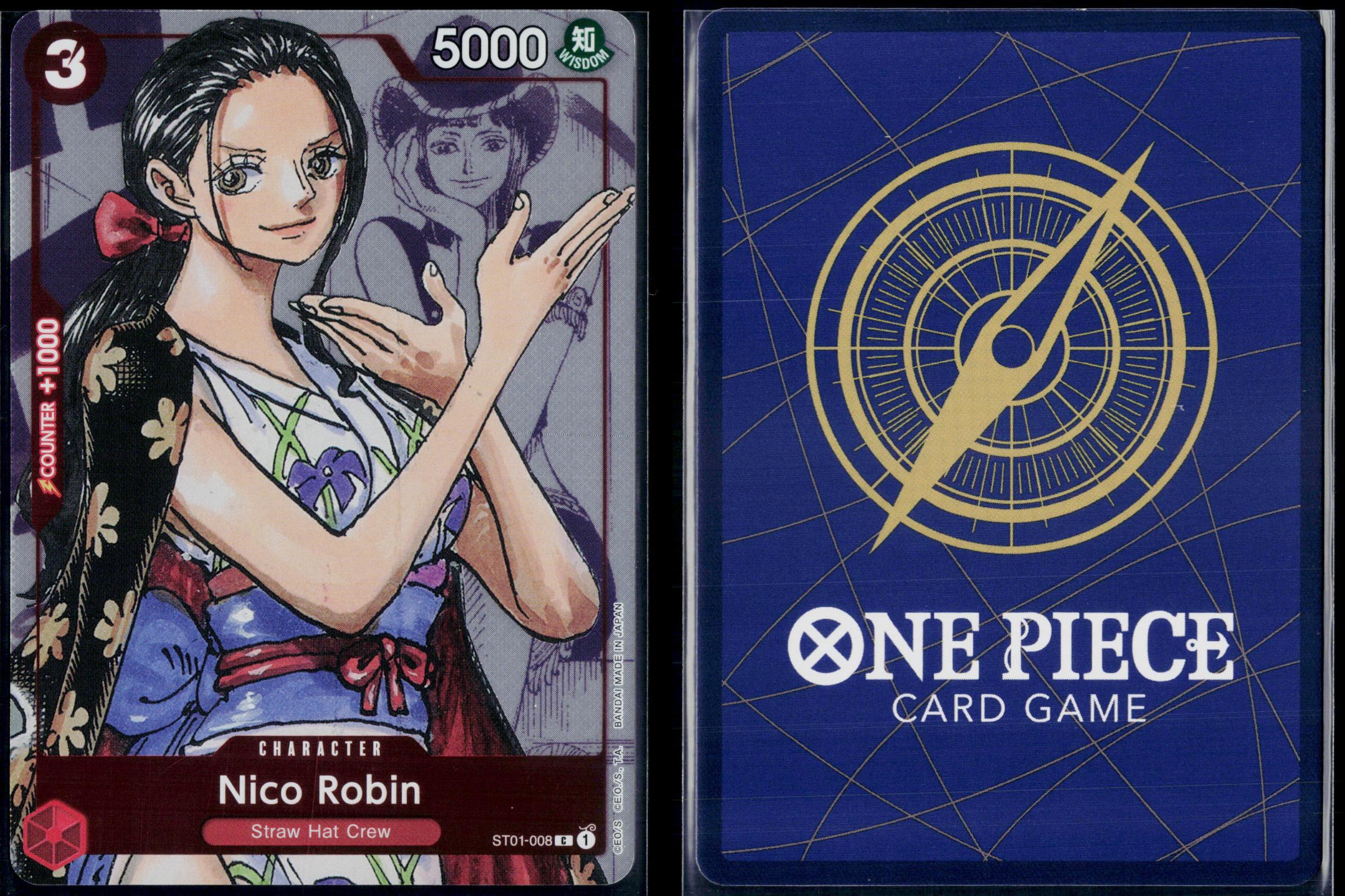 NICO ROBIN (ALTERNATE ART) ST01-008 ONE PIECE ONE PIECE PROMOTION CARDS P NM