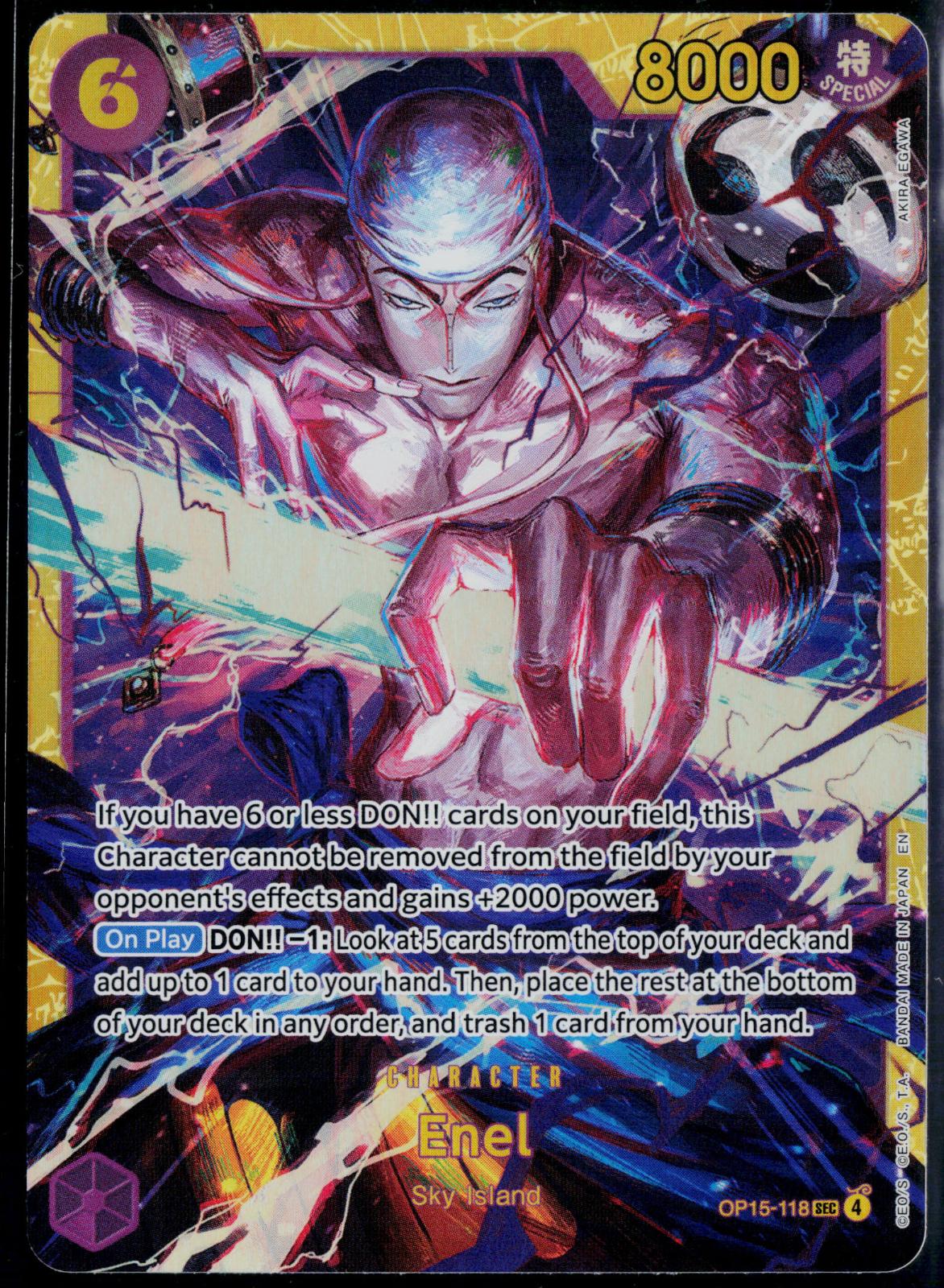 ENEL OP15-118 ONE PIECE ADVENTURE ON KAMI'S ISLAND SEC NM