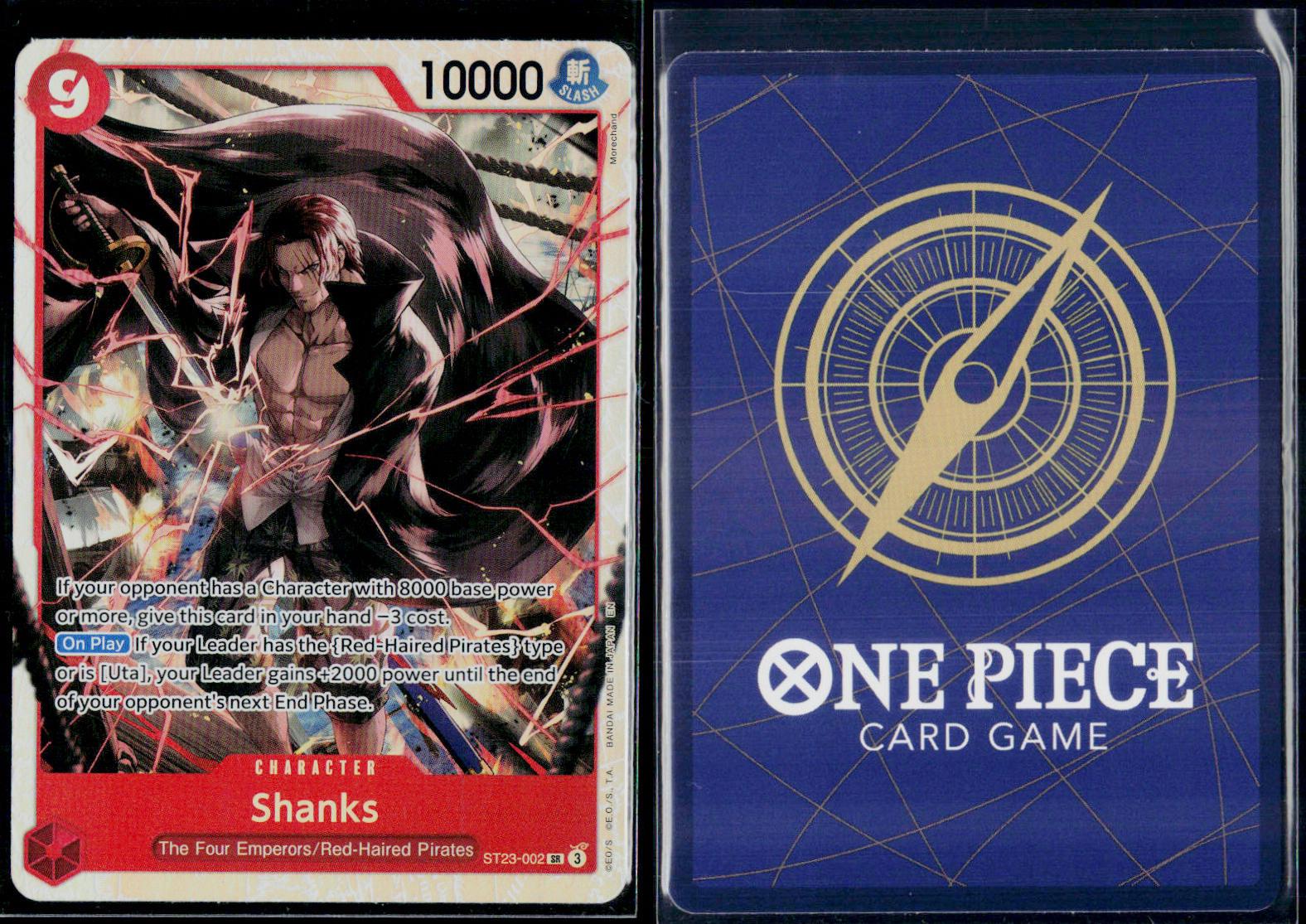 SHANKS (002) ST23-002 ONE PIECE STARTER DECK 23: RED SHANKS SR NM