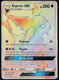 ESPEON GX (SECRET) 152/149 POKEMON SM BASE SET HOLO SEC LP-