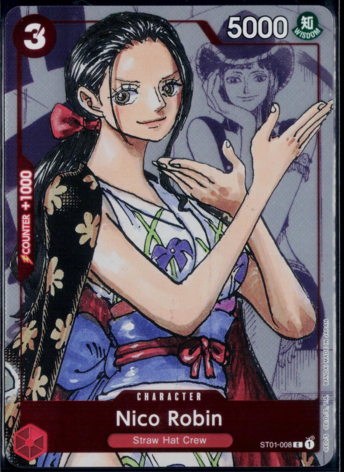 NICO ROBIN (ALTERNATE ART) ST01-008 ONE PIECE ONE PIECE PROMOTION CARDS P NM