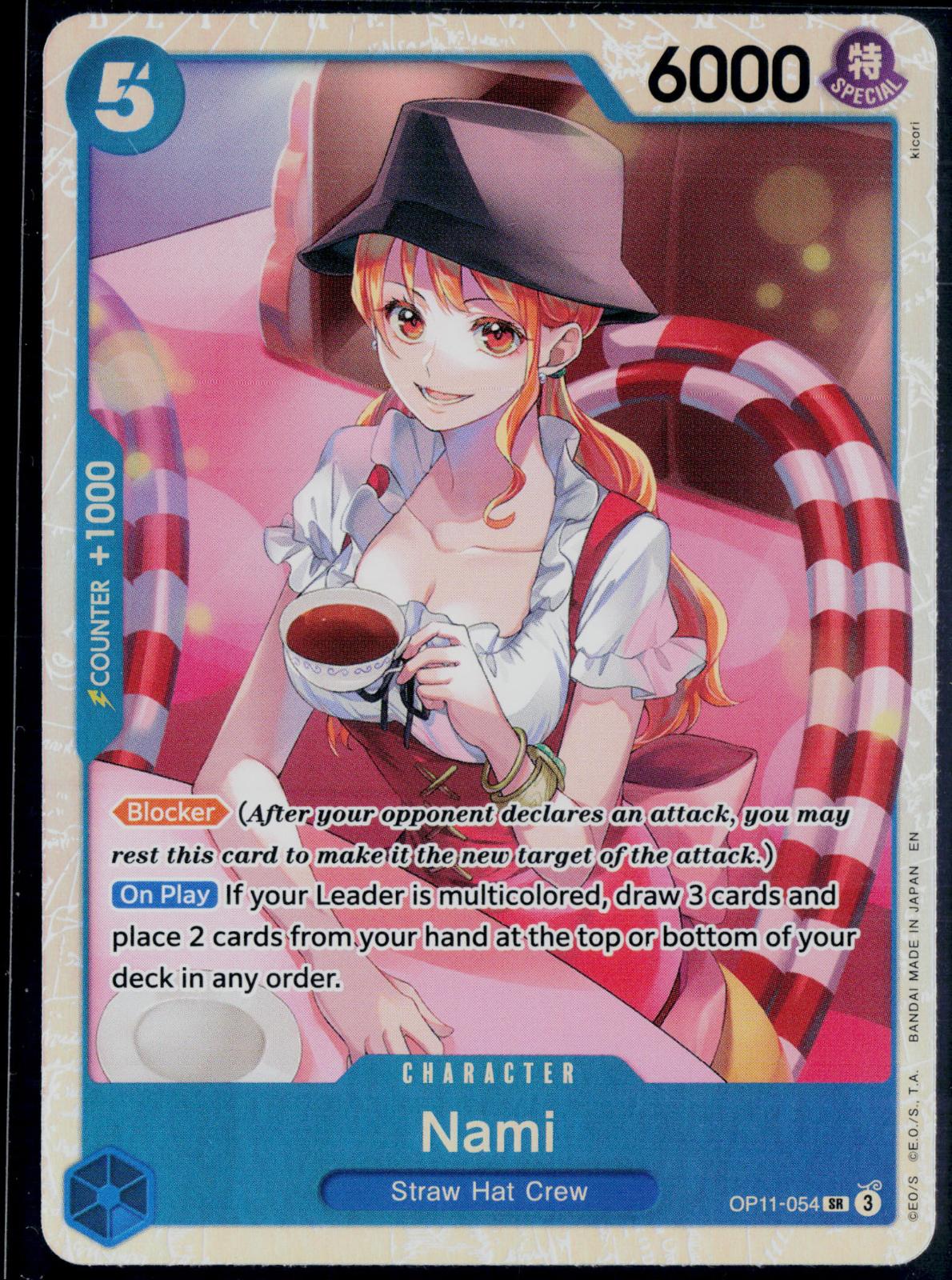 NAMI (054) OP11-054 ONE PIECE A FIST OF DIVINE SPEED SR NM