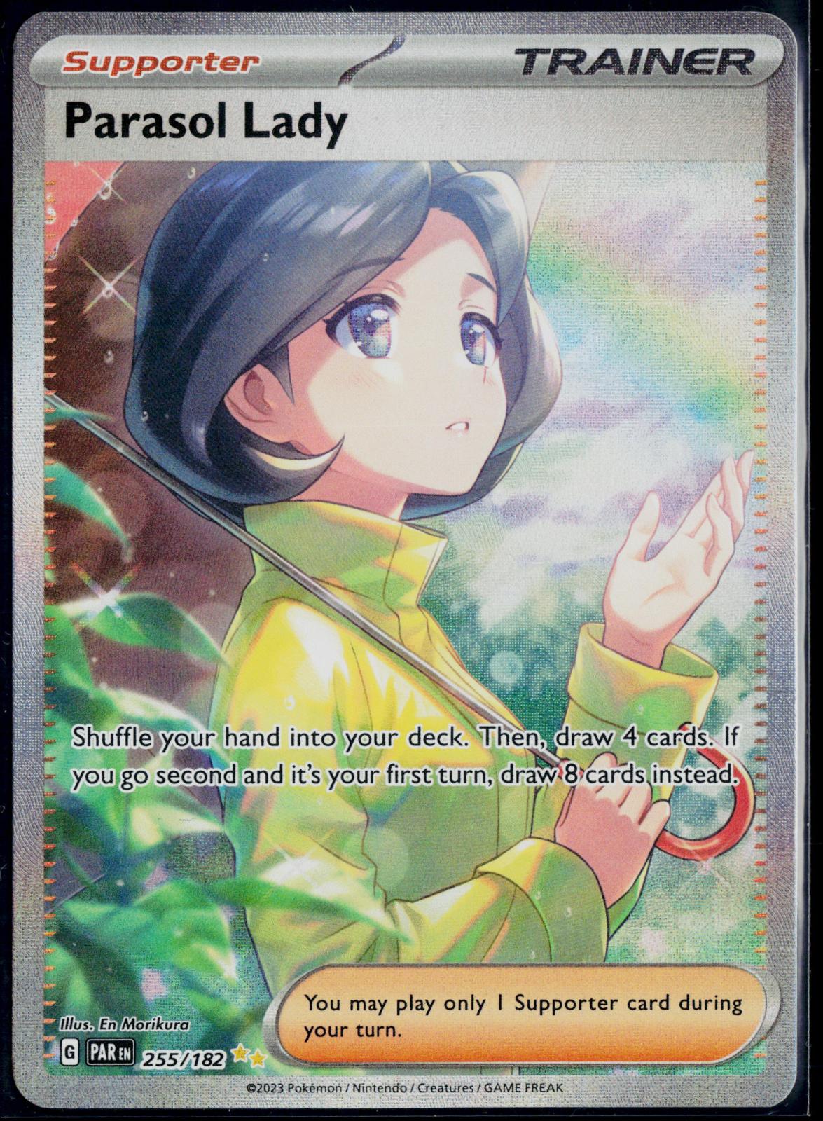 PARASOL LADY 255/182 POKEMON PARADOX RIFT SPECIAL ILLUSTRATION RARE NM