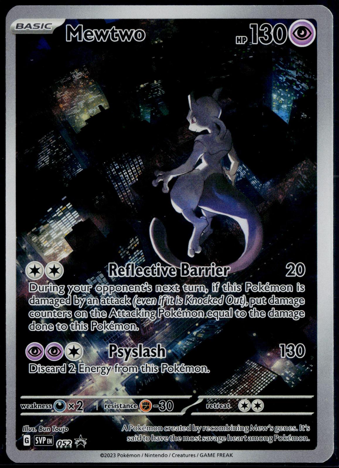 MEWTWO 052 POKEMON SCARLET & VIOLET PROMO HOLO P NM
