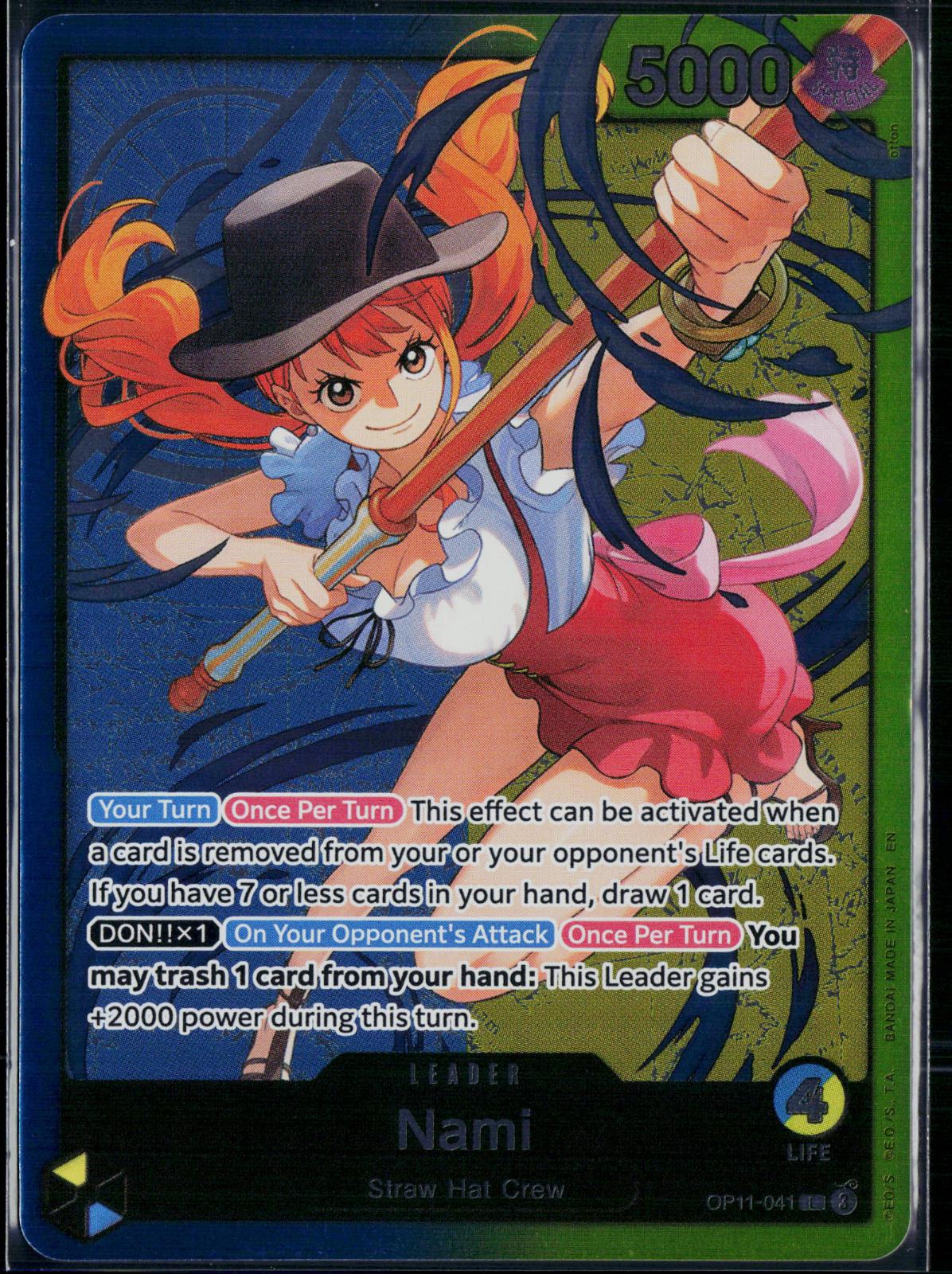 NAMI OP11-041 NAMI DECK ONE PIECE A FIST OF DIVINE SPEED L NM